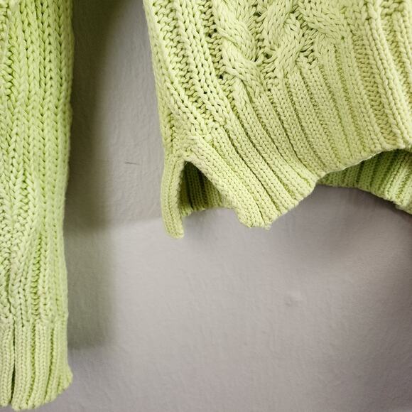 LINE The Label V-Neck Cable Knit Pullover Sweater Large - Picture 7 of 10